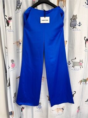 Au Jour Le Jour Cobalt Blue Tailored Dress Top
